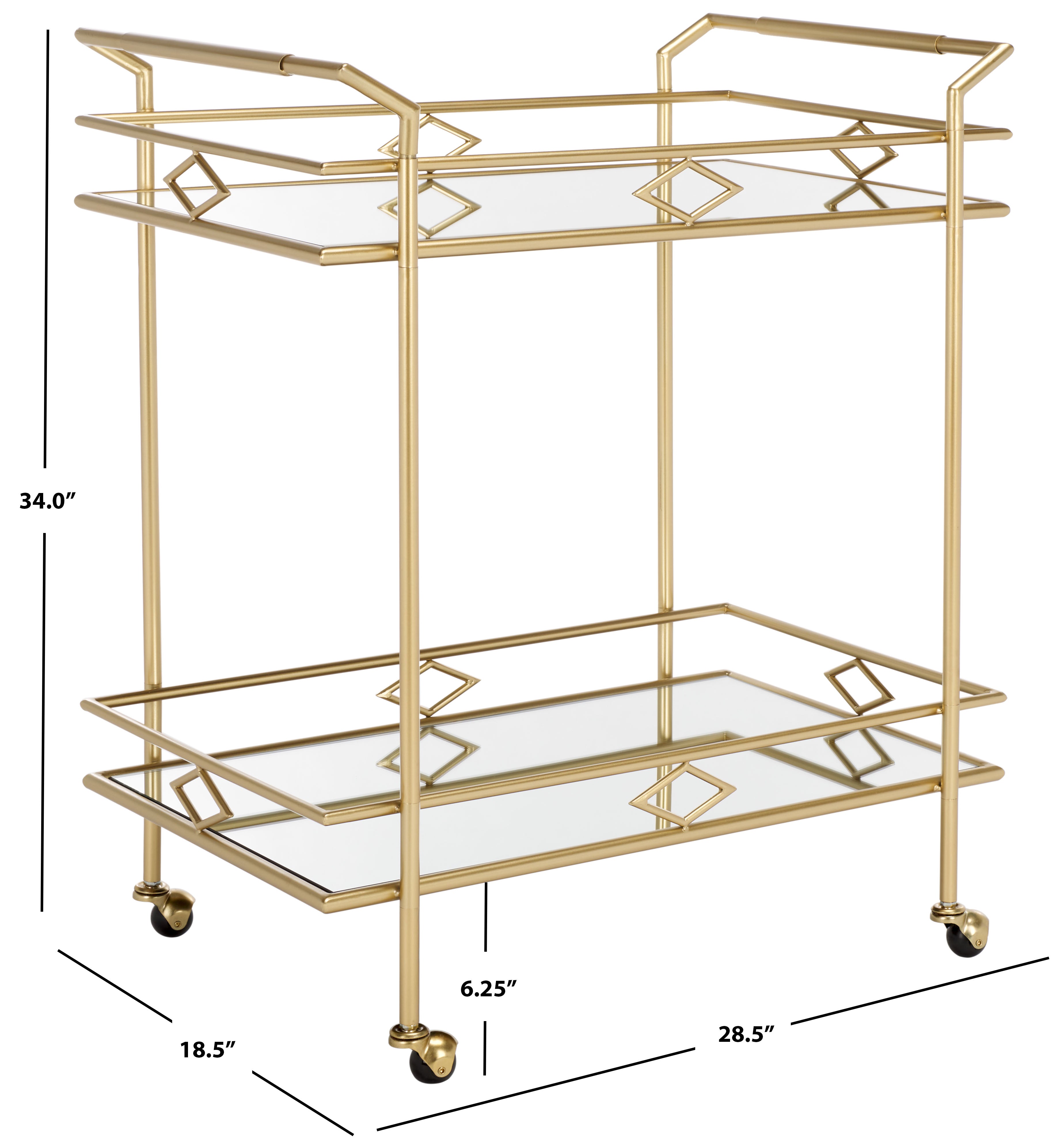 ELSPETH 2 TIER BAR CART