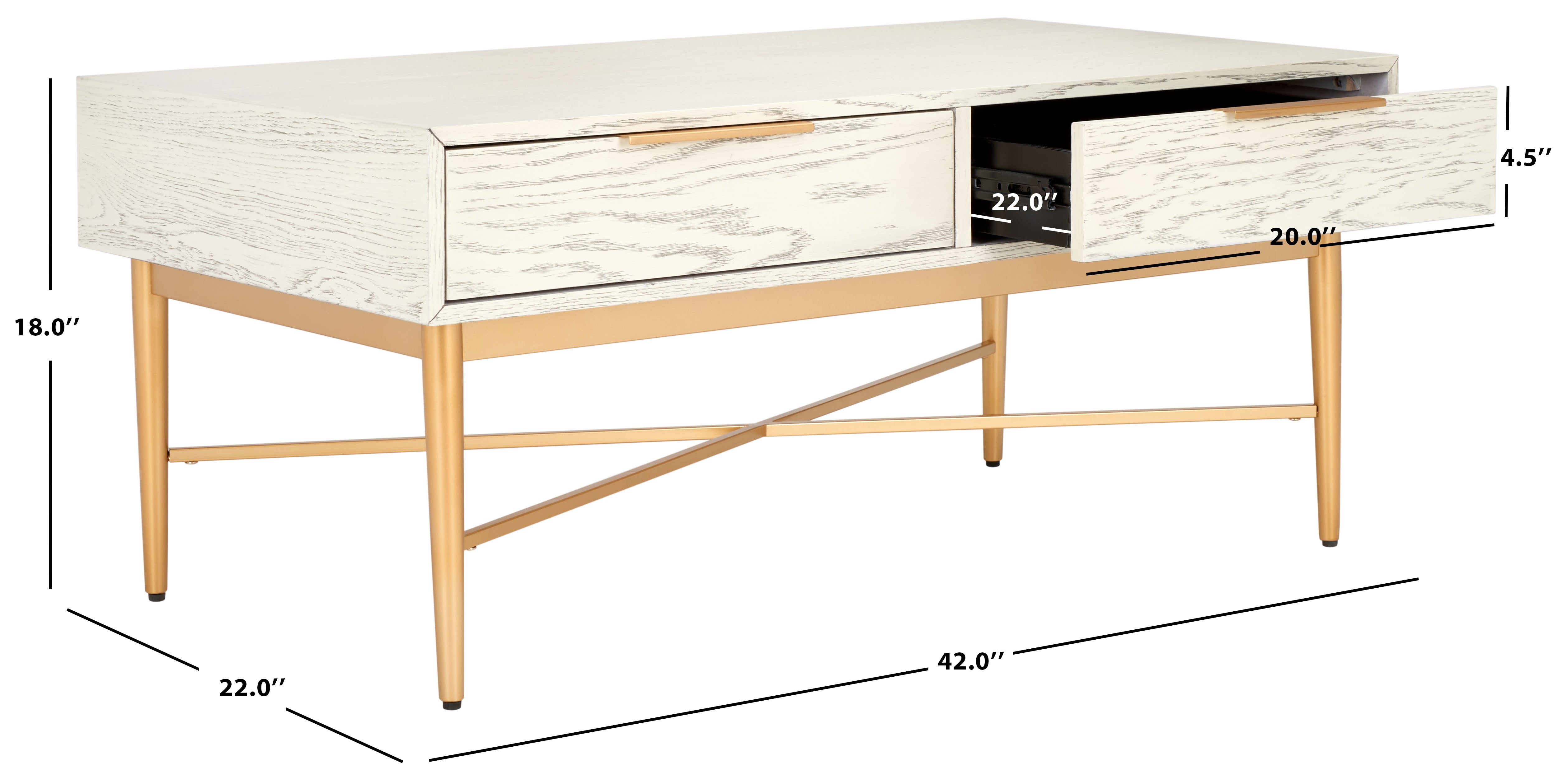 PIERRE 2 DRAWER COFFEE TABLE