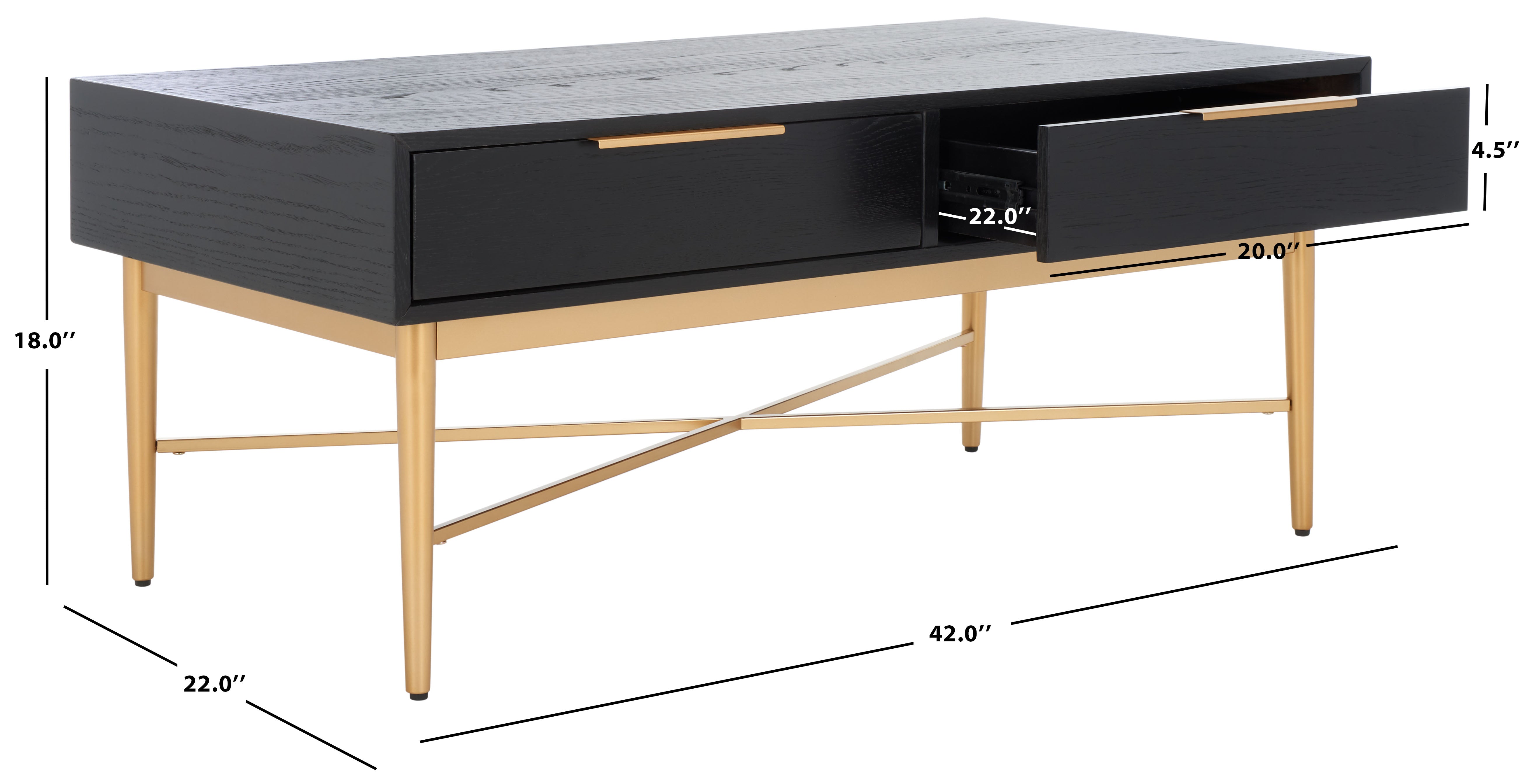 PIERRE 2 DRAWER COFFEE TABLE