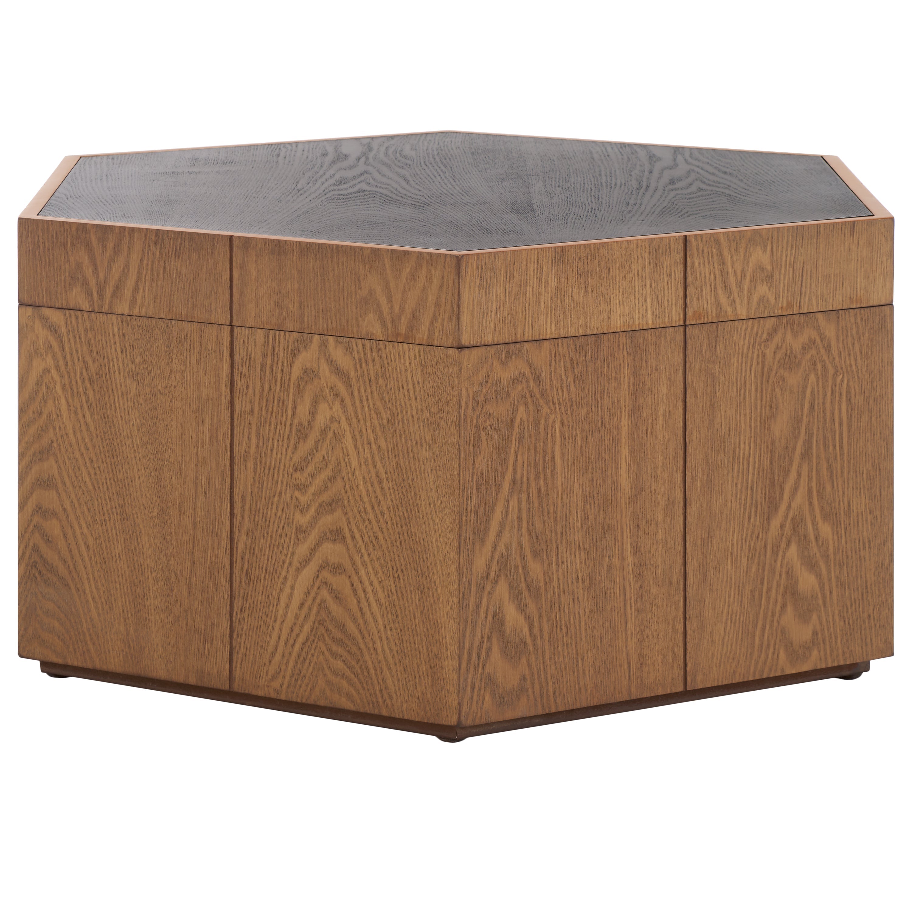 RAFAELA HEXAGON TRAY TOP COFFEE TABLE WITH STORAGE