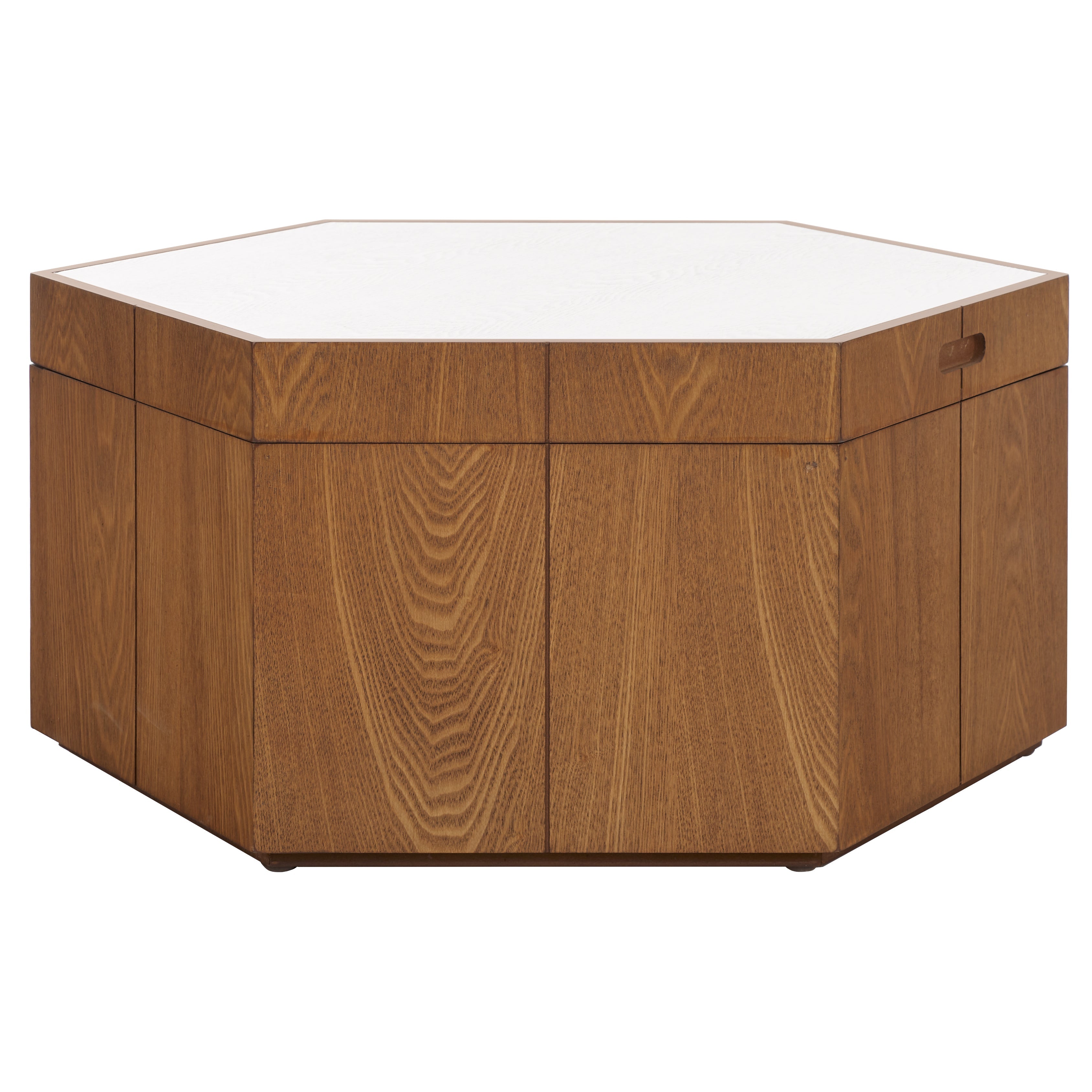 RAFAELA HEXAGON TRAY TOP COFFEE TABLE WITH STORAGE