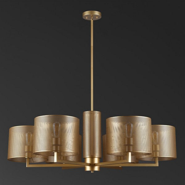 ZACHEEUS METALL 6 LICHT CHANDELIER