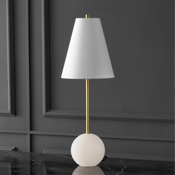 GENESIS ALABASTER UND METALLTISCH LAMPE