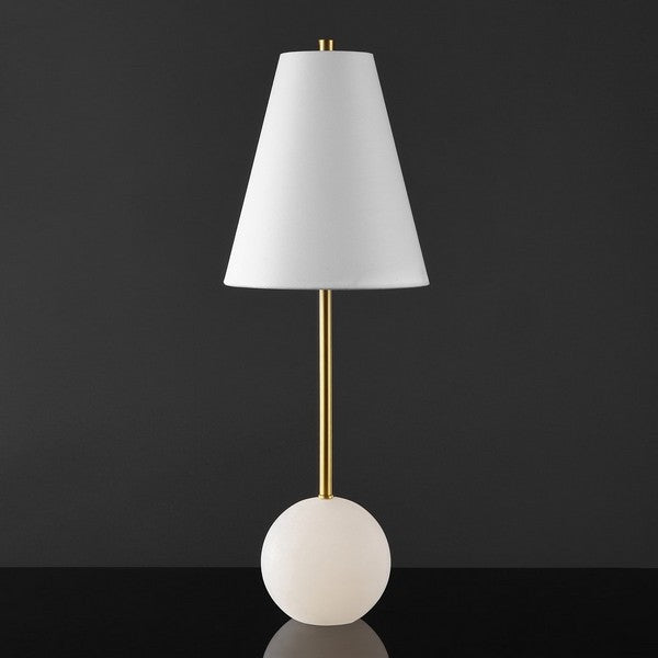 GENESIS ALABASTER UND METALLTISCH LAMPE