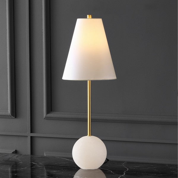 GENESIS ALABASTER UND METALLTISCH LAMPE