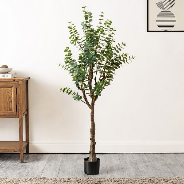 FAUX EUCALYPTUS 60 "POTTED BAUM