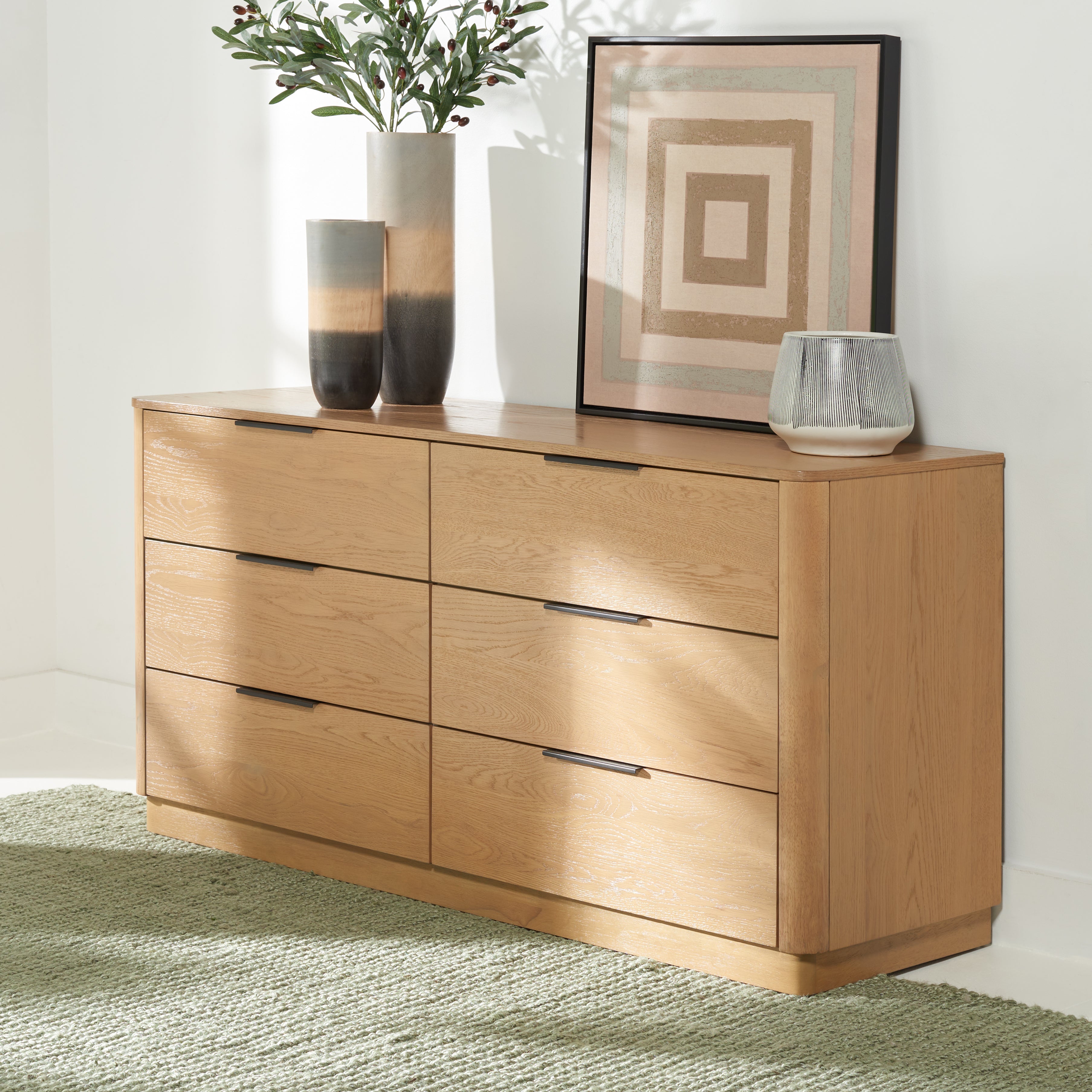 GABRIETTA 6 DRAWER WOOD DRESSER