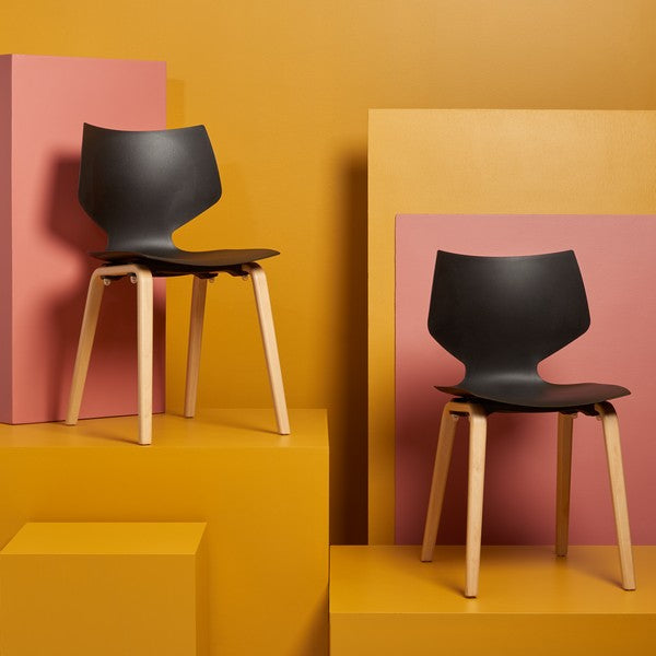 DARNEL MOLDED PLASTIC DINING CHAIR