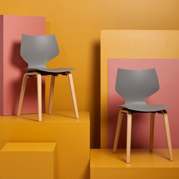 DARNEL MOLDED PLASTIC DINING CHAIR