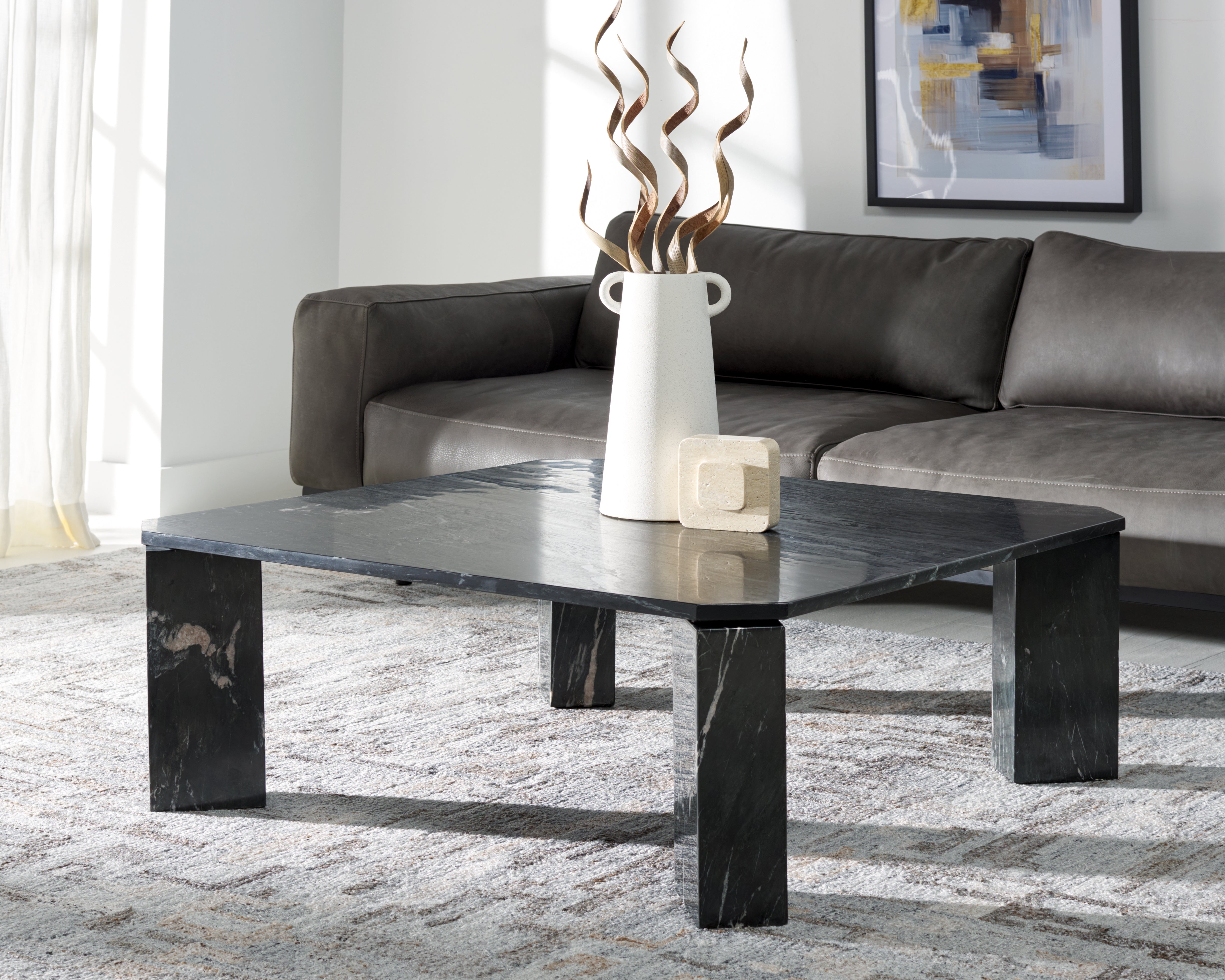 DAYSI SQUARE MARBLE COFFEE TABLE