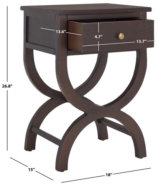 MAXINE ACCENT TABLE WITH STORAGE DRAWER