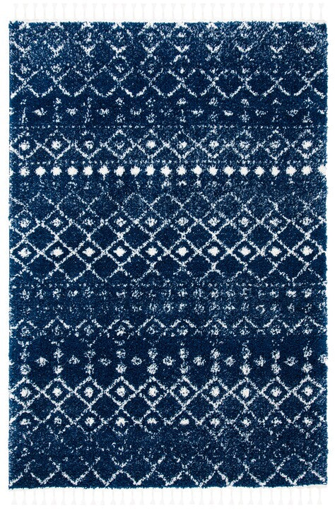 BERBER FRINGE SHAG 516, NAVY