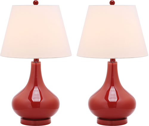 AMY 24-ZOLL-HÜLLEN-KÜRBIS-GLAS-LAMPE (2ER-SET)