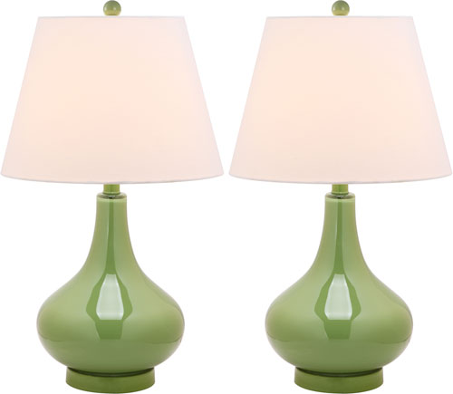 AMY 24-ZOLL-HÜLLEN-KÜRBIS-GLAS-LAMPE (2ER-SET)