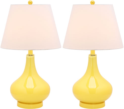 AMY 24-ZOLL-HÜLLEN-KÜRBIS-GLAS-LAMPE (2ER-SET)