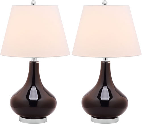 AMY 24-ZOLL-HÜLLEN-KÜRBIS-GLAS-LAMPE (2ER-SET)