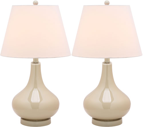 AMY 24-ZOLL-HÜLLEN-KÜRBIS-GLAS-LAMPE (2ER-SET)