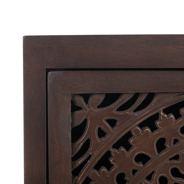 THEA 1 DOOR CARVED NIGHTSTAND