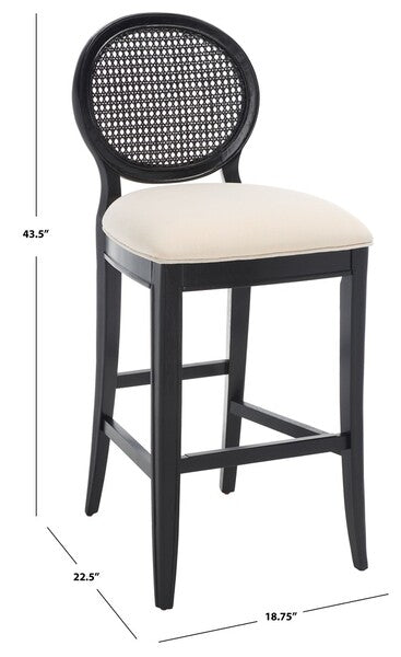 KARLEE RATTAN BACK BARSTOOL